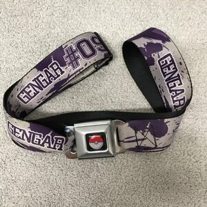 Buckle-Down Pokémon Gengar #094 Seatbelt Belt Purple Splatter 2014 - Buckle Wear